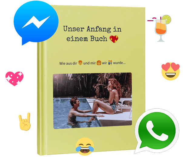 Deinen WhatsApp oder Facebook Messenger Verlauf ausdrucken mit zapptales - Einfach, sicher und individuell Deinen WhatsApp oder Facebook Messenger Verlauf ausdrucken mit zapptales - Einfach, sicher und individuell