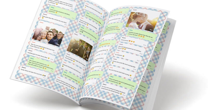 Die ganze Hochzeitsplannung per WhatsApp als Buch