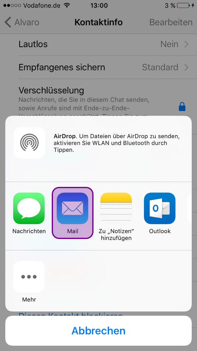 Whatsapp chat backup abbrechen