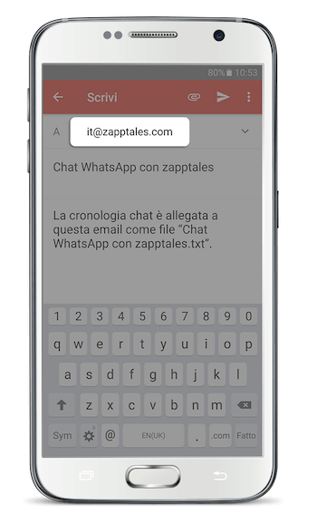 WhatsApp Libro Android App Passo 4