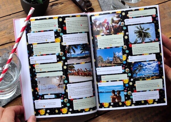 Facebook Messenger Chat turned into a book with zapptales