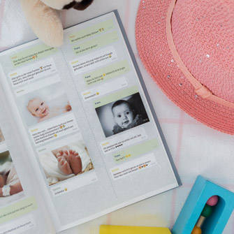 WhatsApp Verlauf als Babyalbum