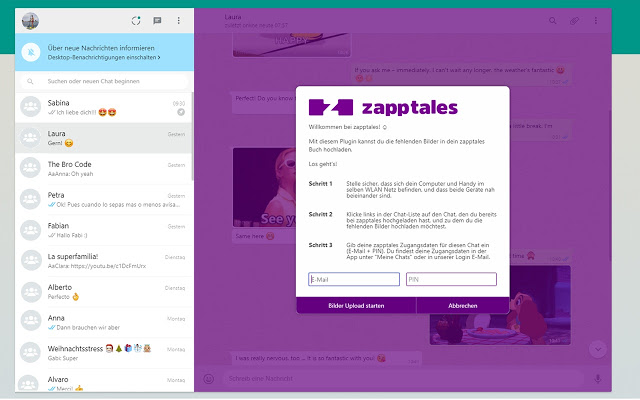 zapptales Chrome Extension