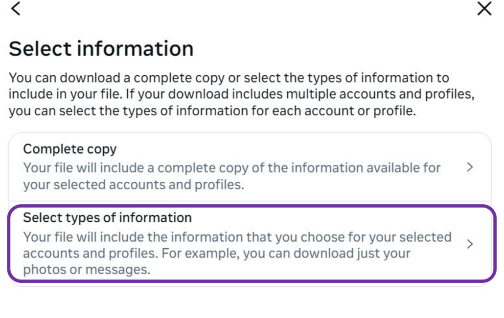 Instagram_Account_Center_Download_EN_5 Request specific information
