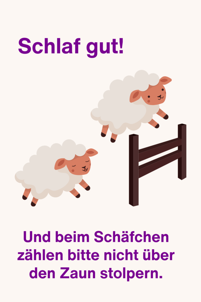 Schäfchen zählen