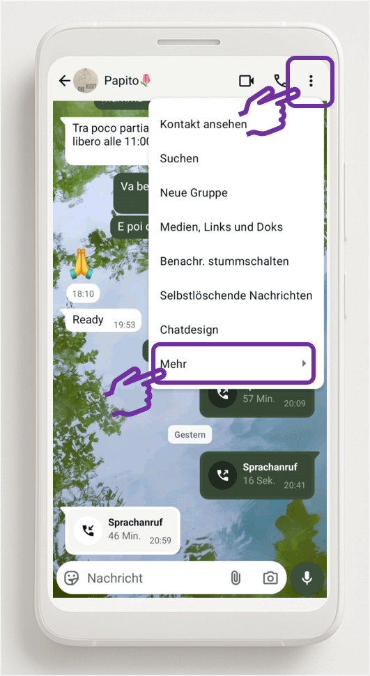 Schritt 2 Mehr auswählen
